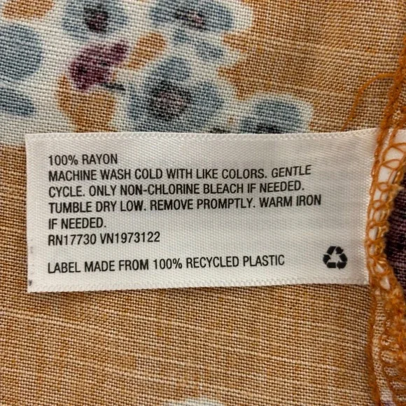 Ava & Viv 3X Floral Babydoll Midi Dress Tiered Short Sleeve Pockets - Picture 11 of 15